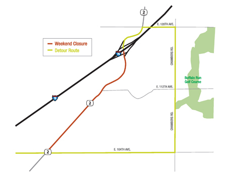 Highway 2 closure map