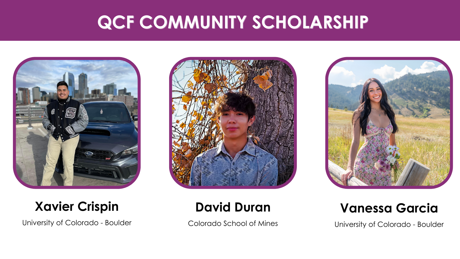 2025 Scholarship Recipients